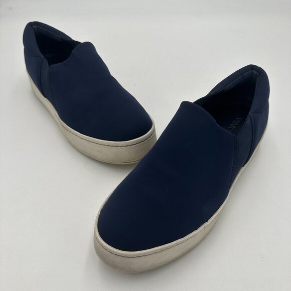 VINCE Mens Coastal Navy Slip-On Sneakers 8.5M - Picture 9 of 9